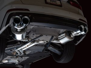 Audi S7 Performance Exhaust - AWE Tuning - Touring Edition, Cat Back - Chrome Silver - `19-`23
